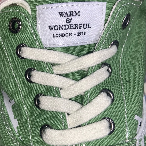 Sperry x Warm & Wonderful Men's 12 Green Black White Sheep Shoes New - Picture 8 of 9